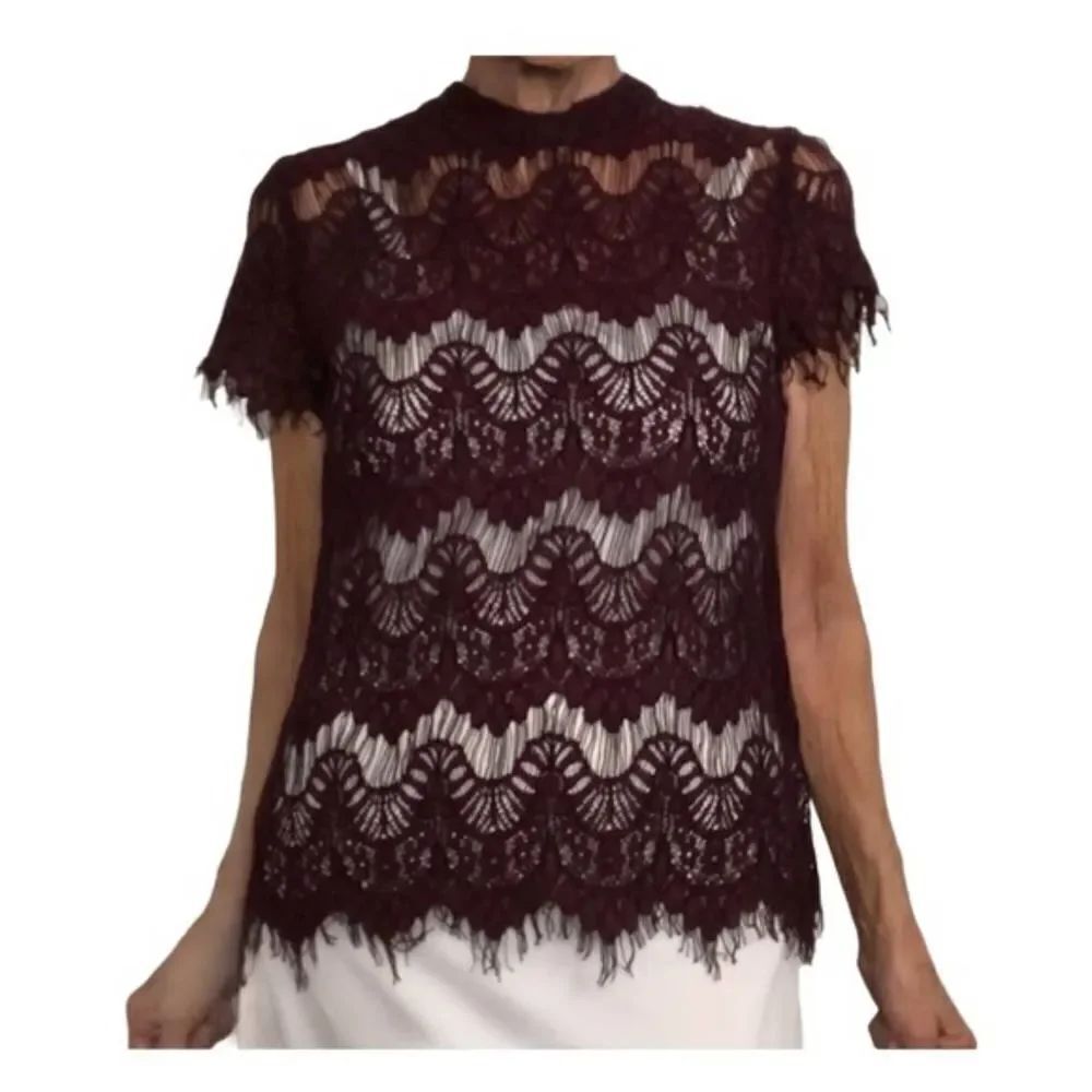 Burgundy top